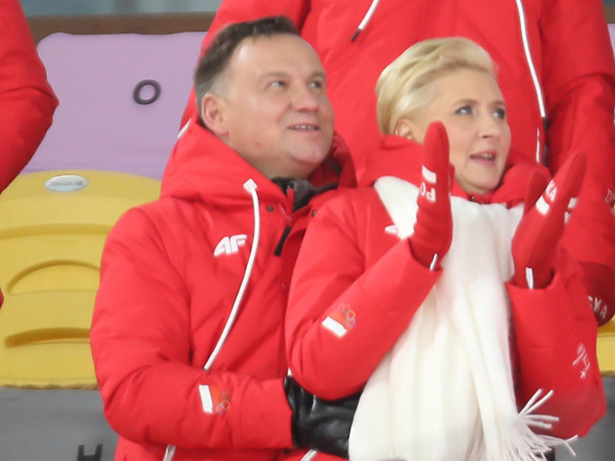 Andrzej Duda i Agata Duda na igrzyskach olimpijskich w Pjongczangu