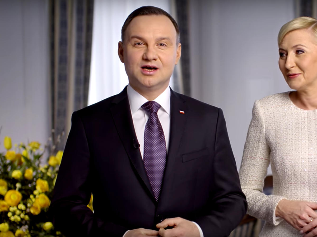 Andrzej Duda i Agata Duda składają Polakom życzenia wielkanocne wideo