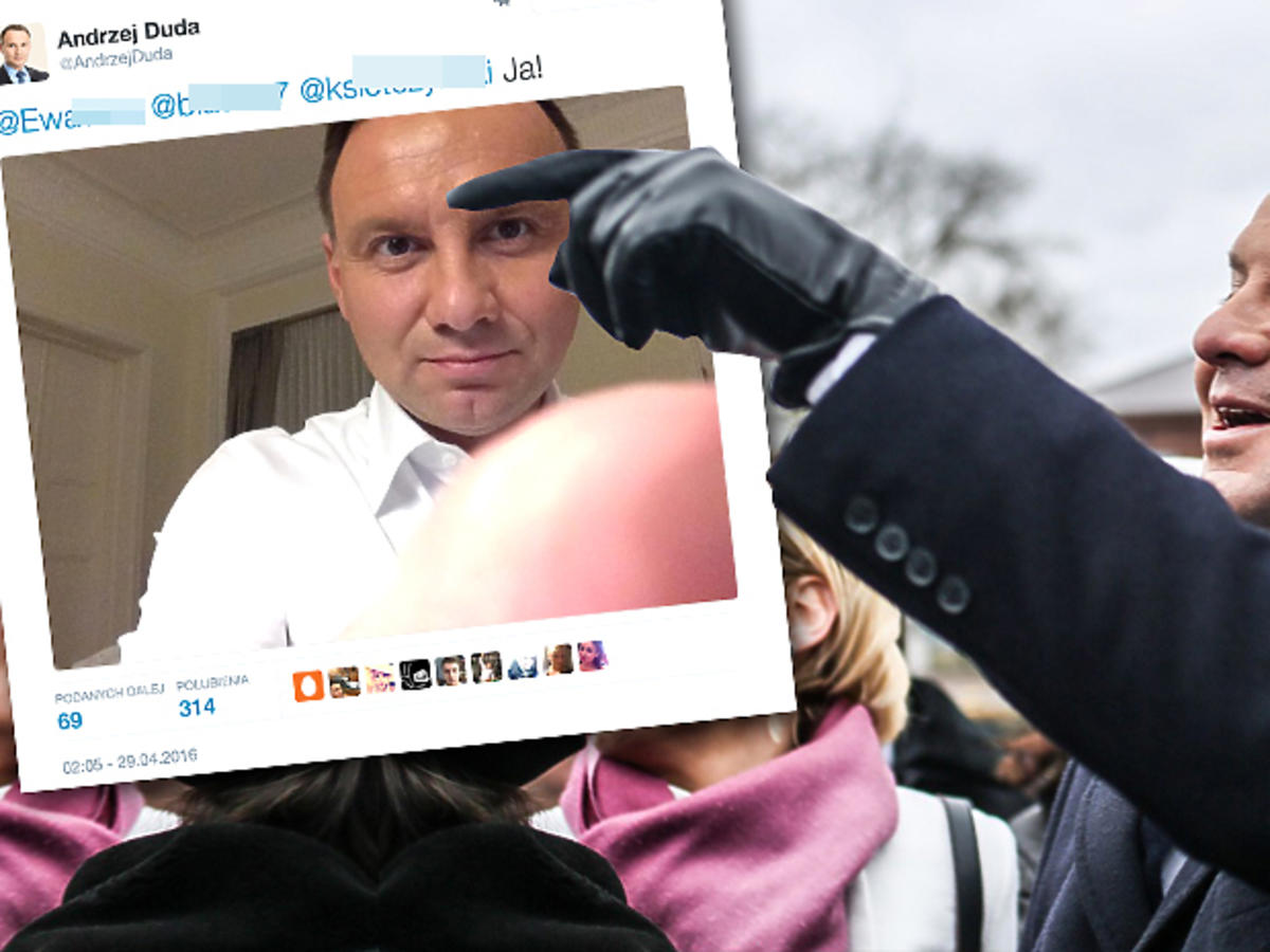Andrzej Duda i selfie na Twitterze