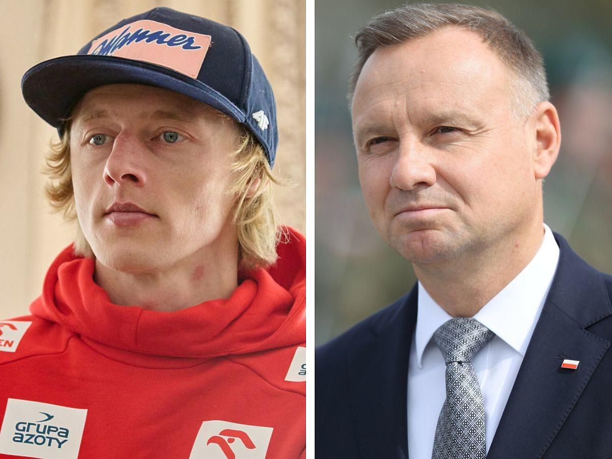 Andrzej Duda wspiera Dawida Kubackiego