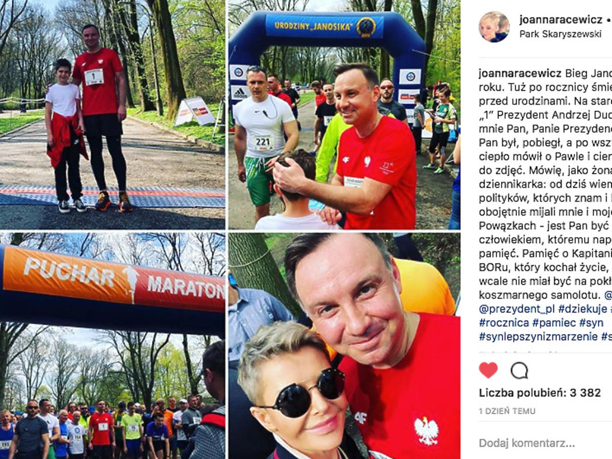 Andrzej Duda wziął udział w Biegu Janosika