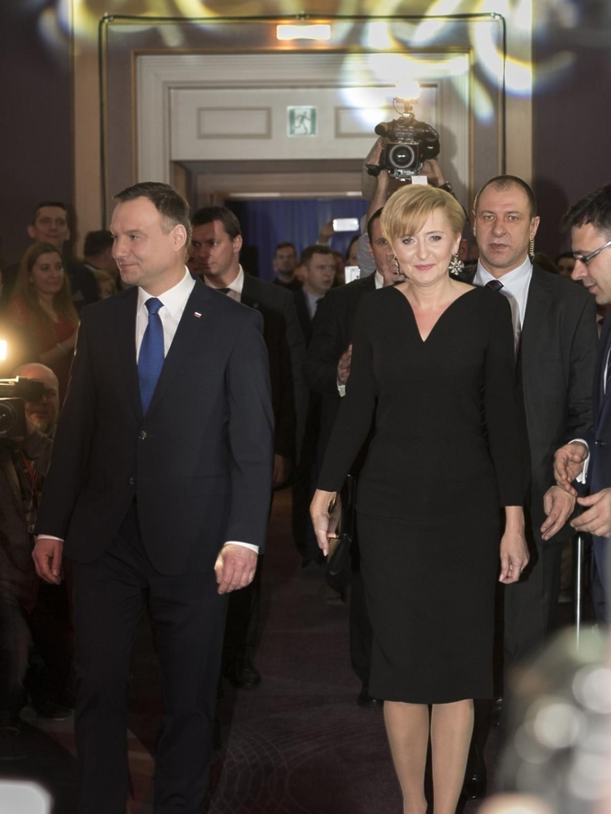 Andrzej Duda z żoną na gali tygodnika