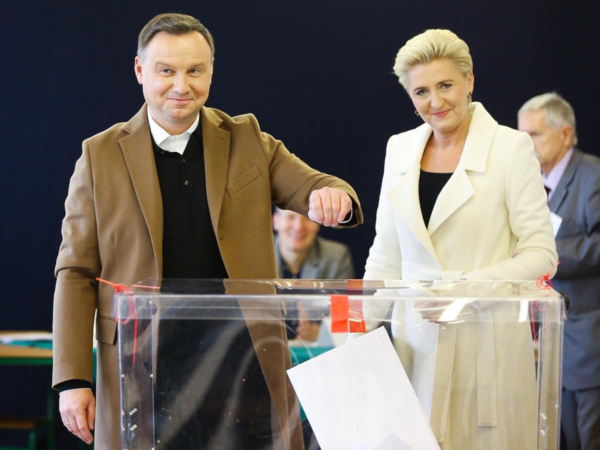 Andrzej i Agata Duda oddali głos w wyborach samorządowych