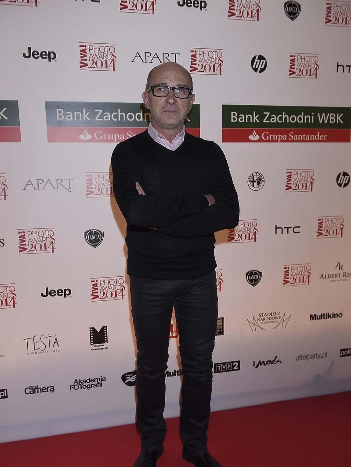 Andrzej Krzywy na gali Viva! Photo Awards 2014