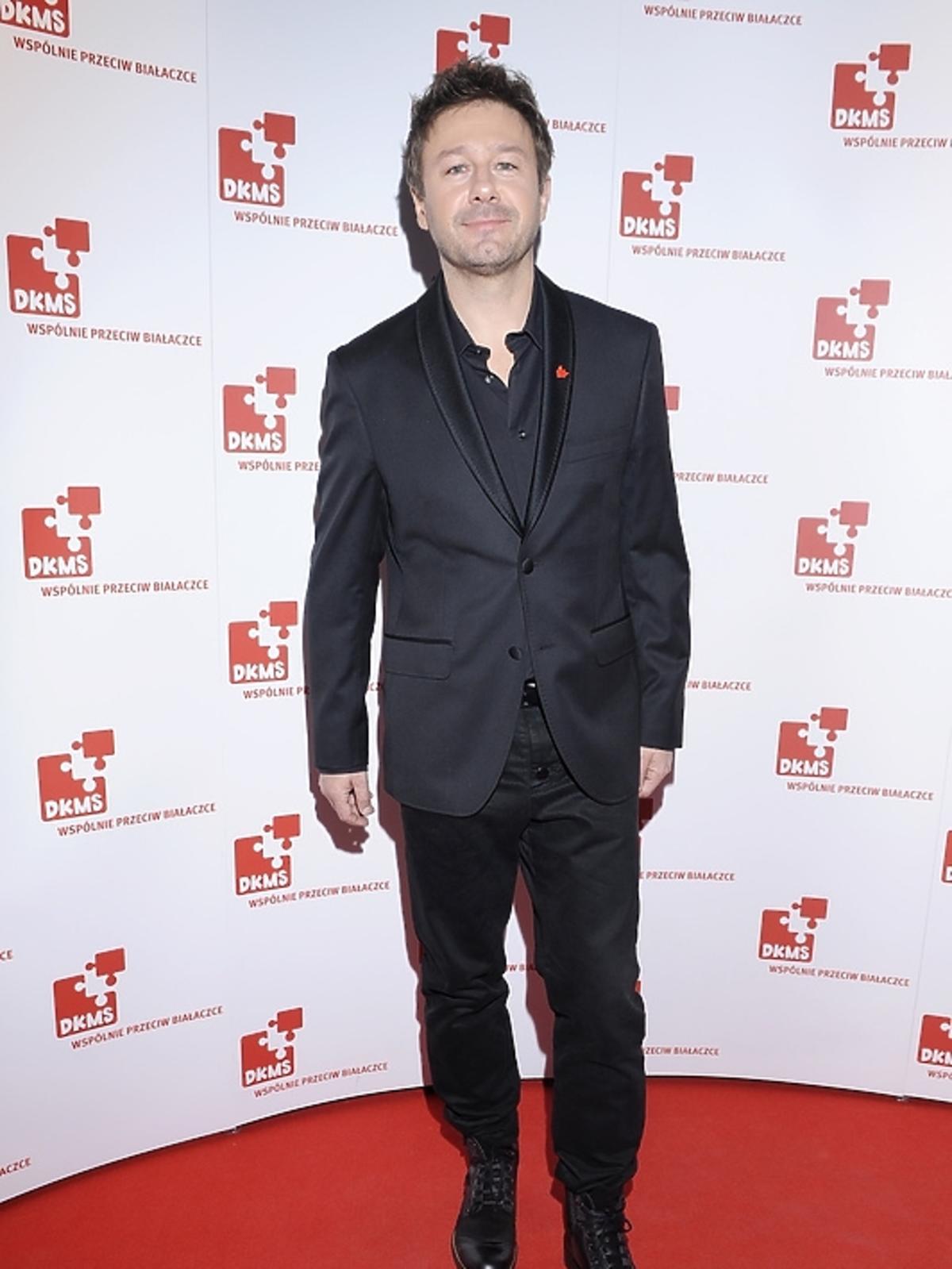 Andrzej Piaseczny na gali Fundacji DKMS