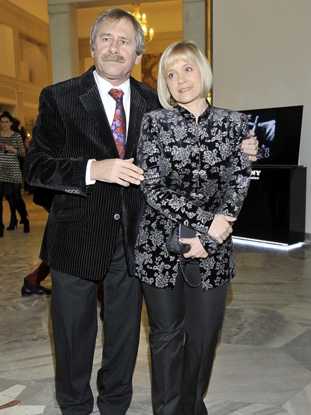 Andrzej Strzelecki i Joanna Pałucka podczas premiery opery 