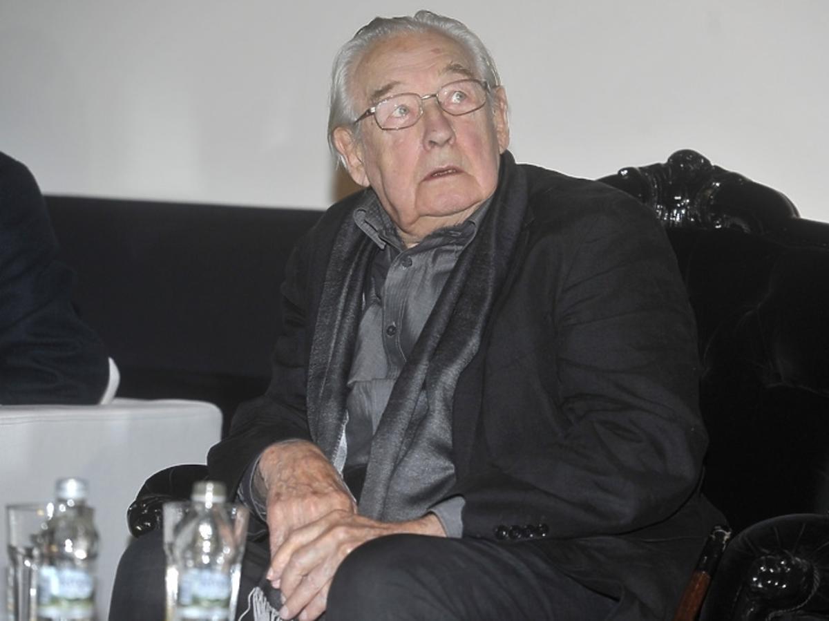 Andrzej Wajda na konferencji prasowej filmu 