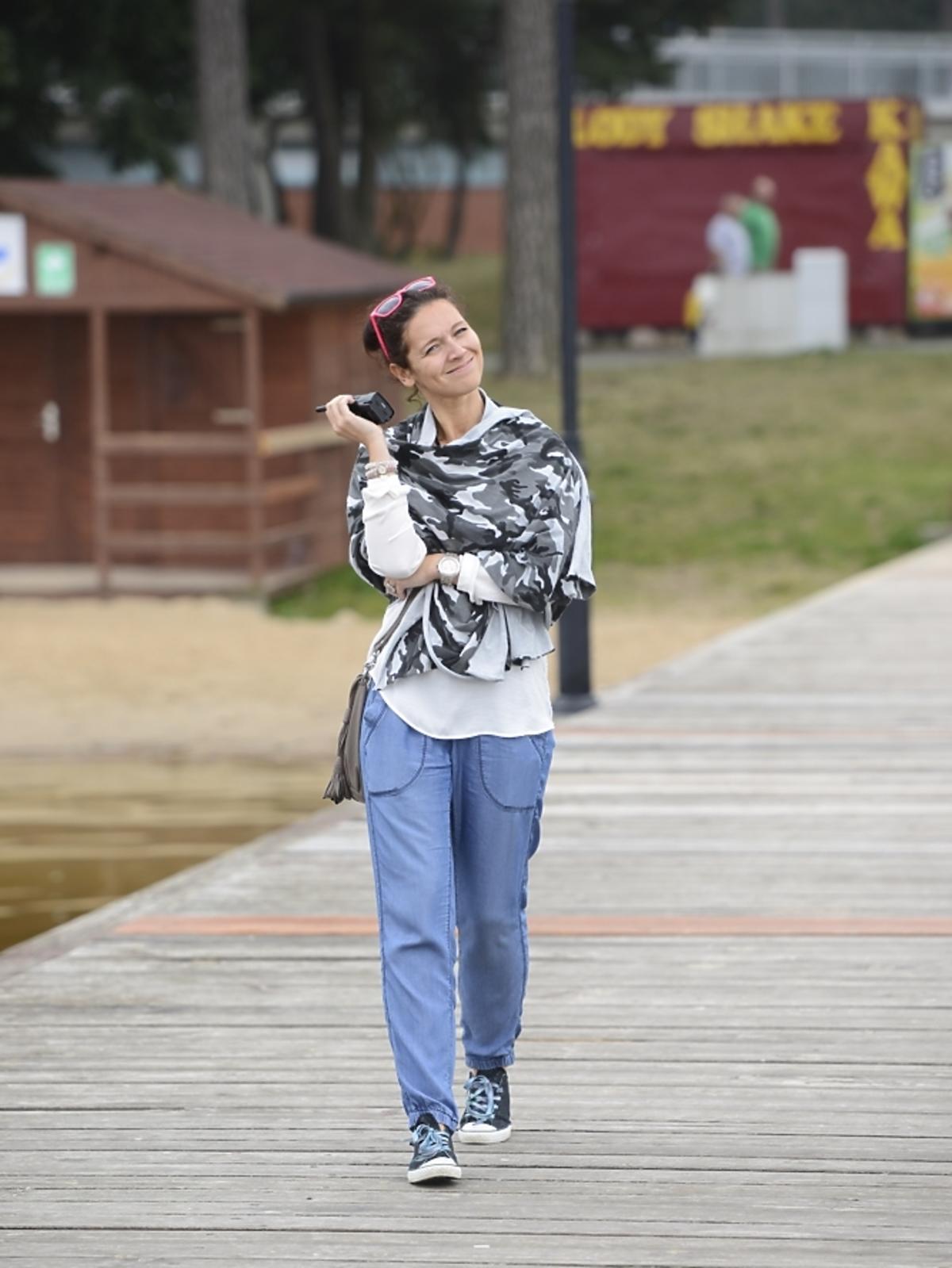Andżelika Piechowiak na planie teledysku Lidii Kopani