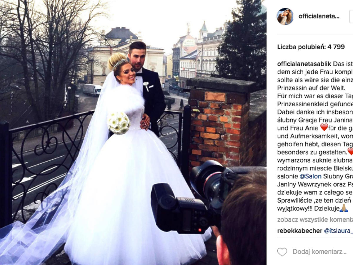 Aneta Sablik wzięła ślub