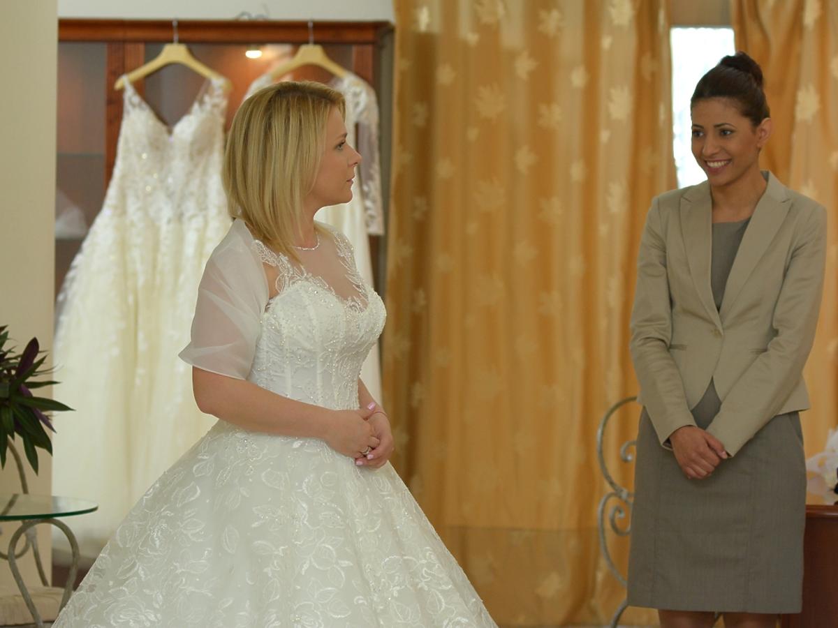 Aneta Zając w sukni ślubnej