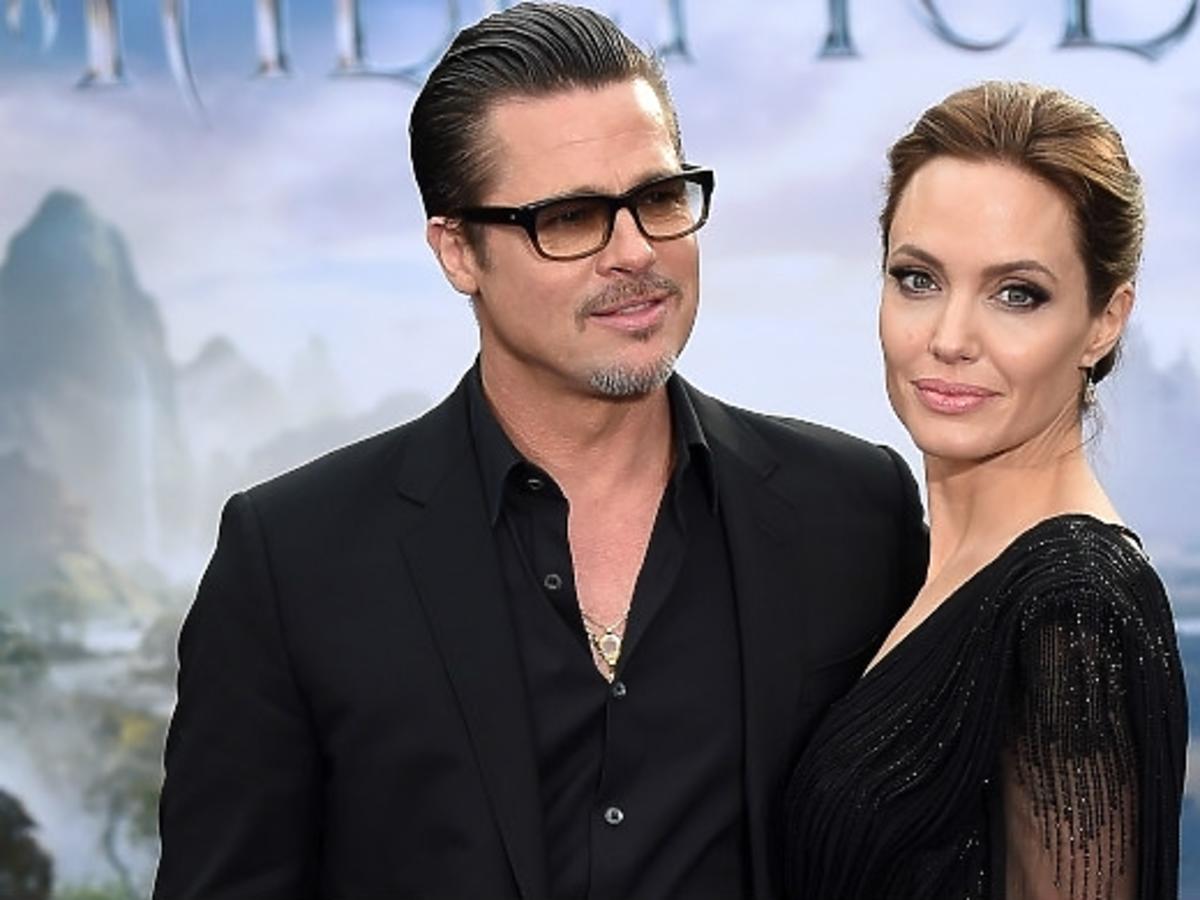 Angelina Jolie i Brad Pitt na premierze filmu Czarownica