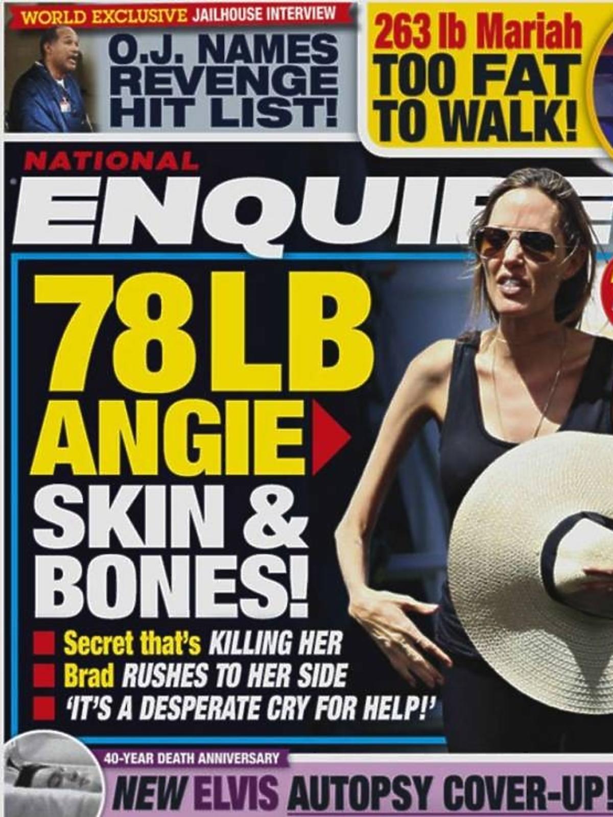 Angelina Jolie schudła? Waży 35 kg?