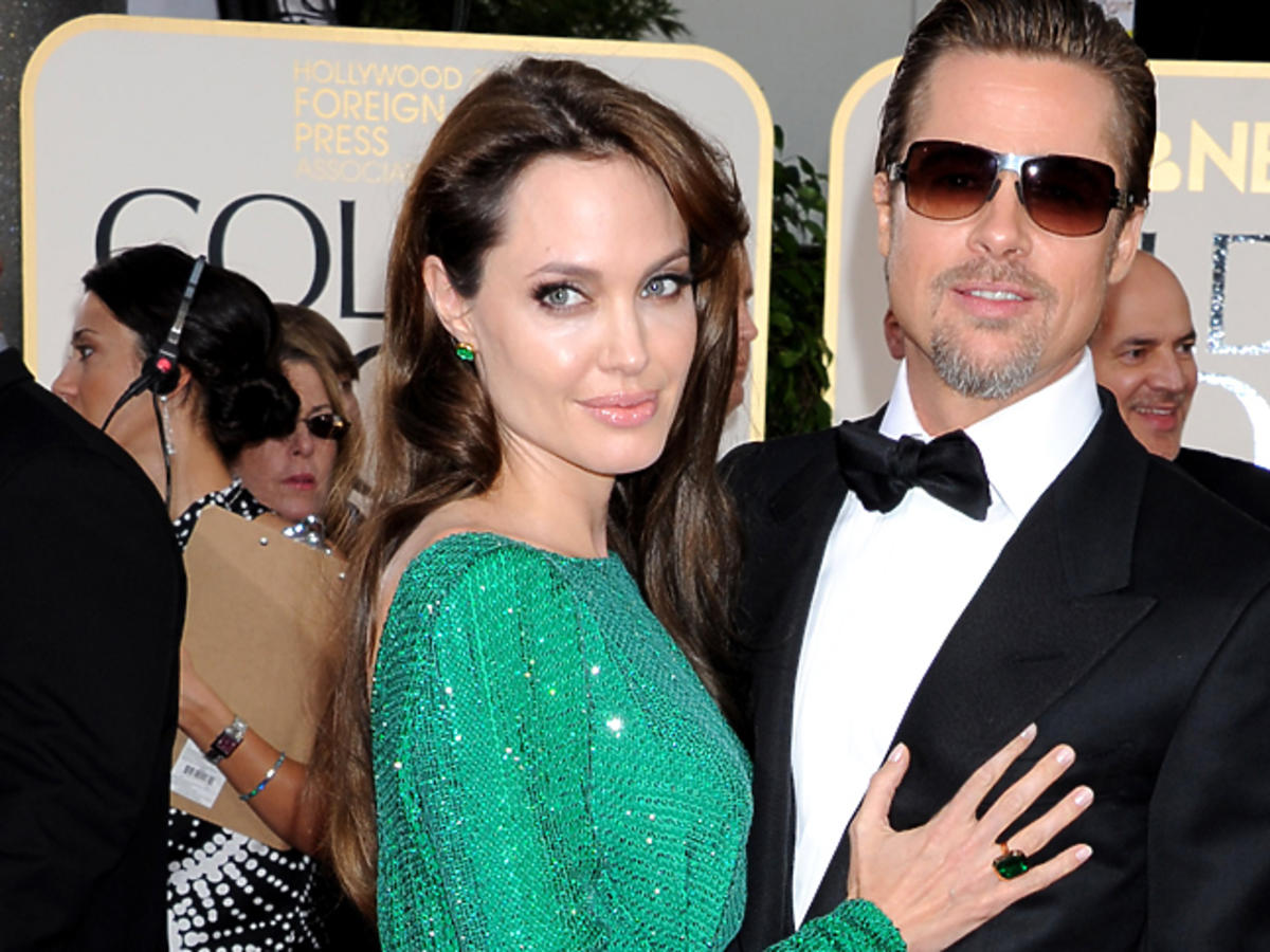 Angelina Jolie w zielonej sukni