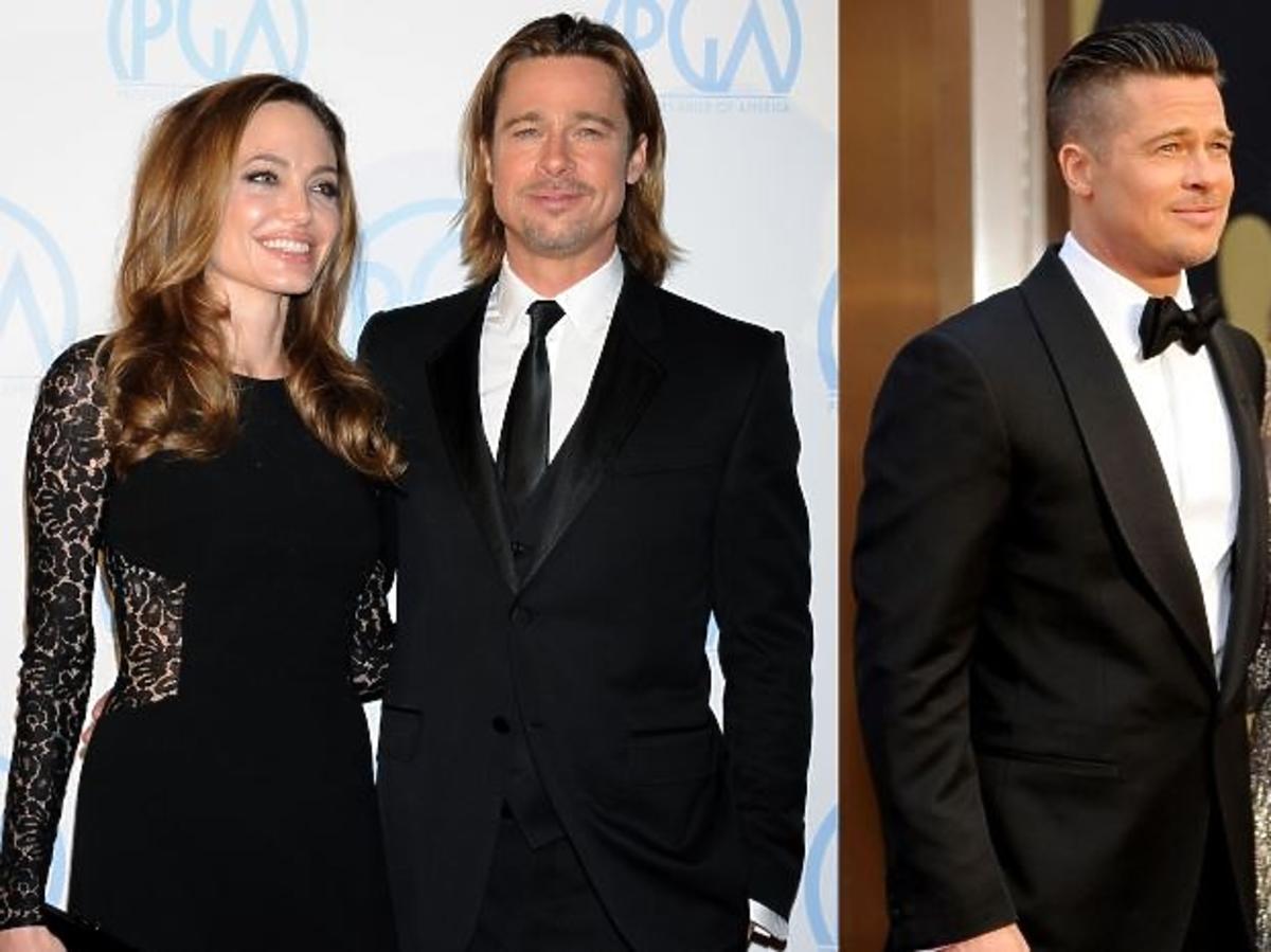 Angelina Jolie w złotej sukience