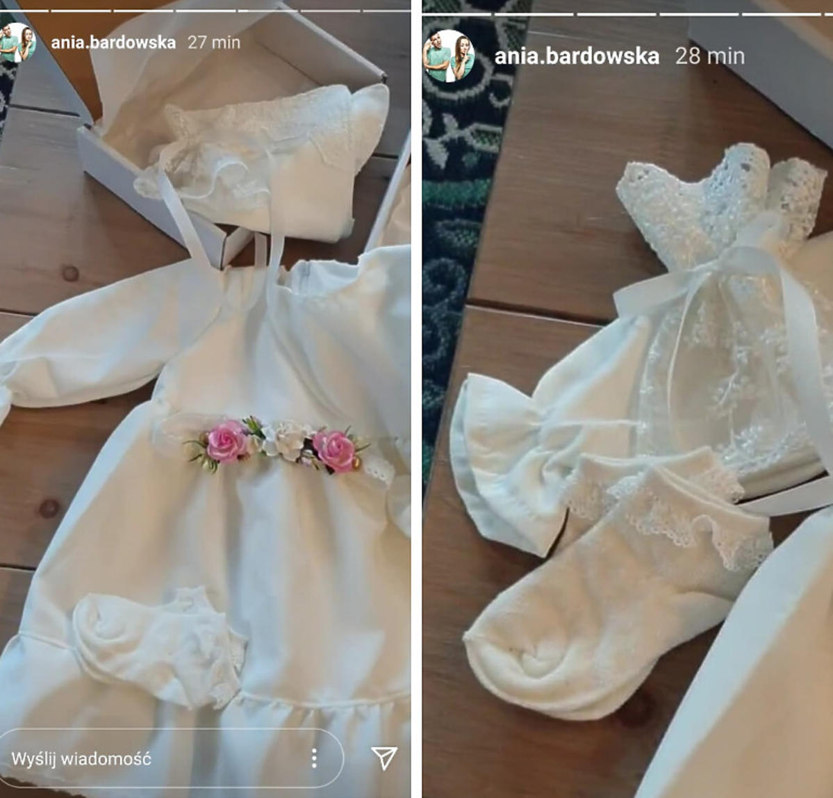 Ania Bardowska pokazała białą sukienkę córki