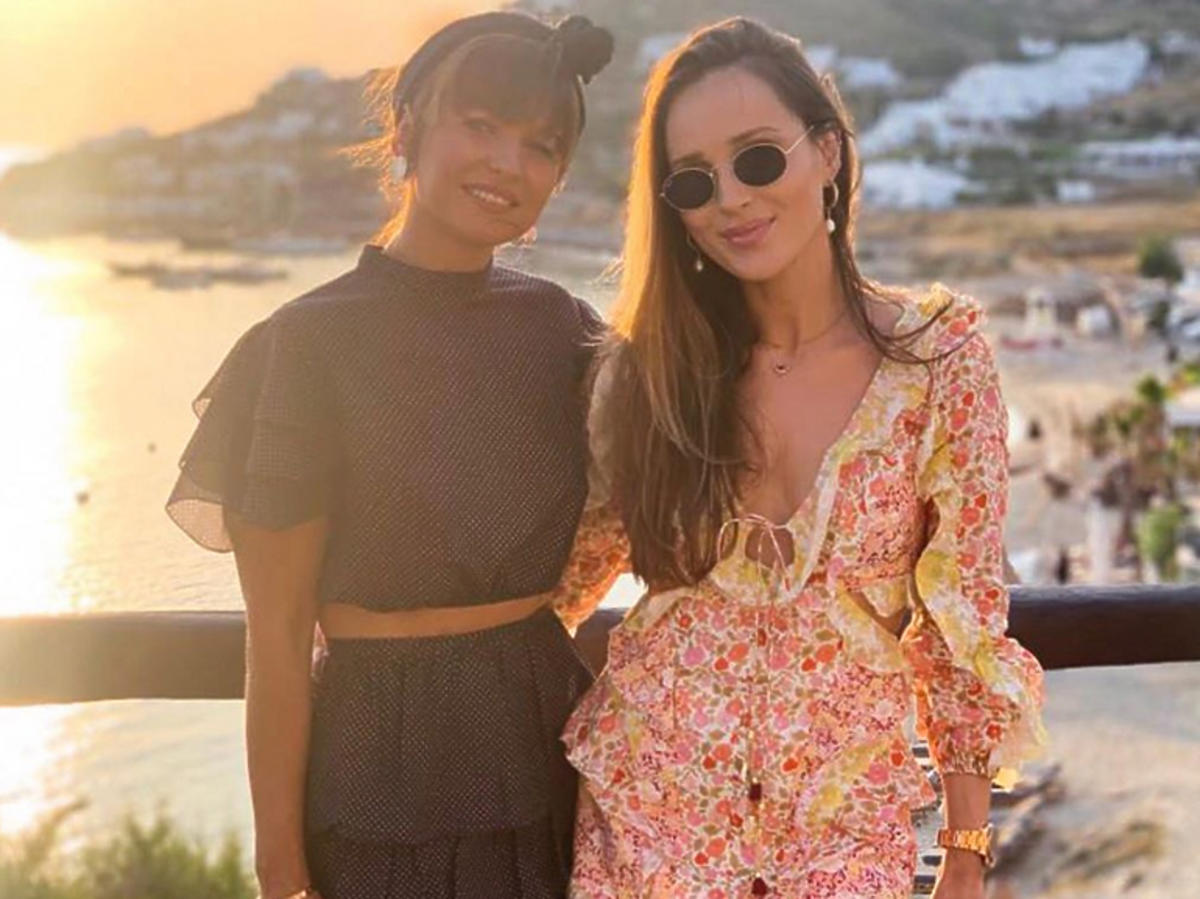 Ania Lewandowska i Marina na wakacjach