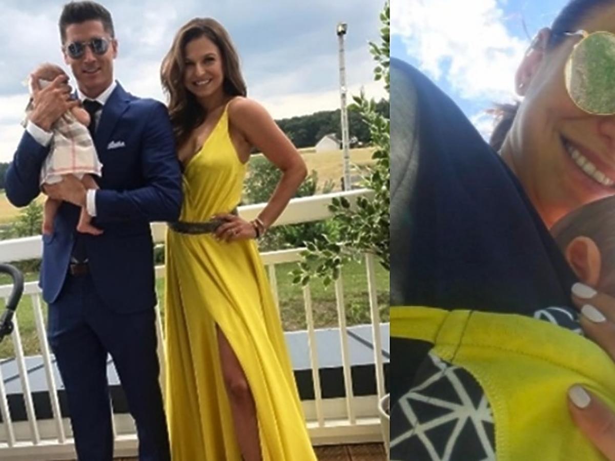 Ania Lewandowska, Robert Lewandowski i Klara Lewandowska