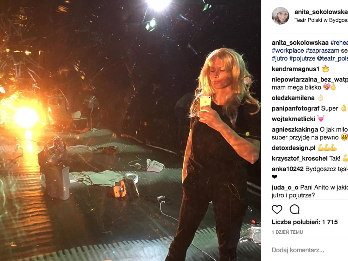 Anita Sokołowska jako blondynka