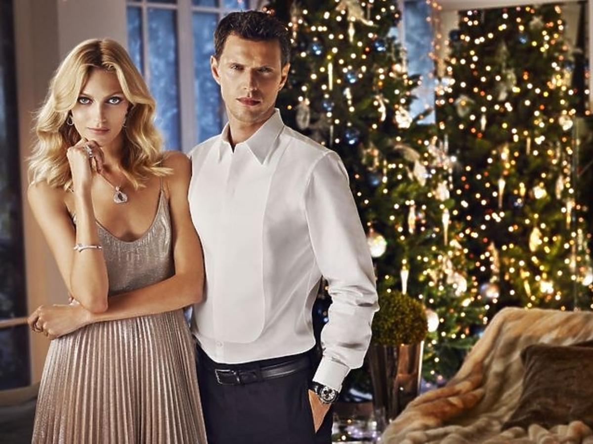 Anja Rubik z mężem w świątecznej sesji dla marki Apart
