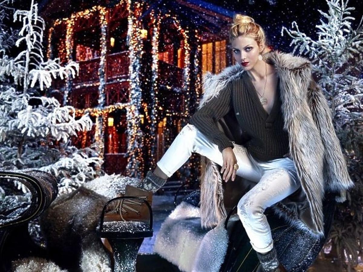 Anja Rubik z mężem w świątecznej sesji dla marki Apart