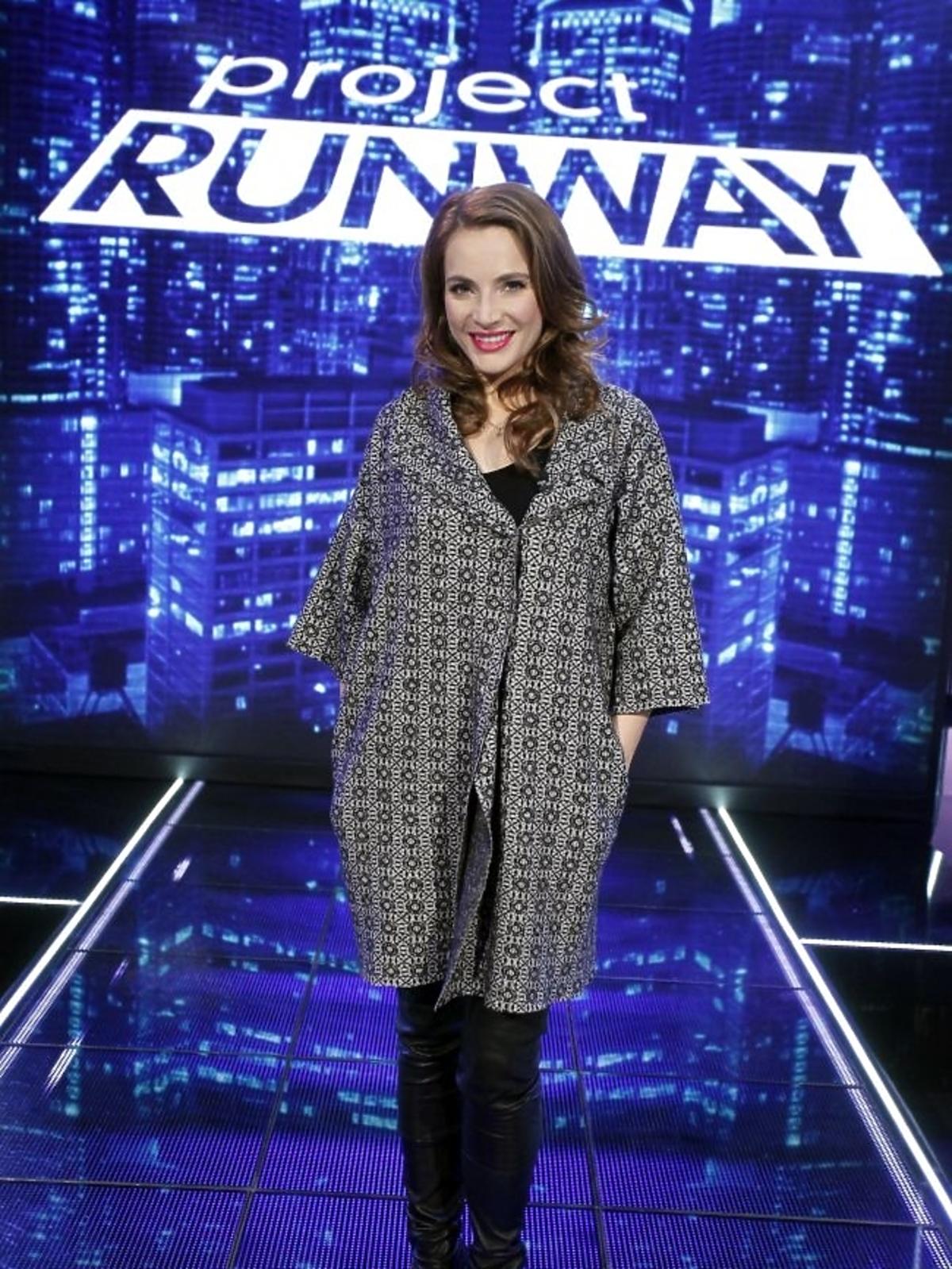 Anna Dereszowska na planie Project Runway