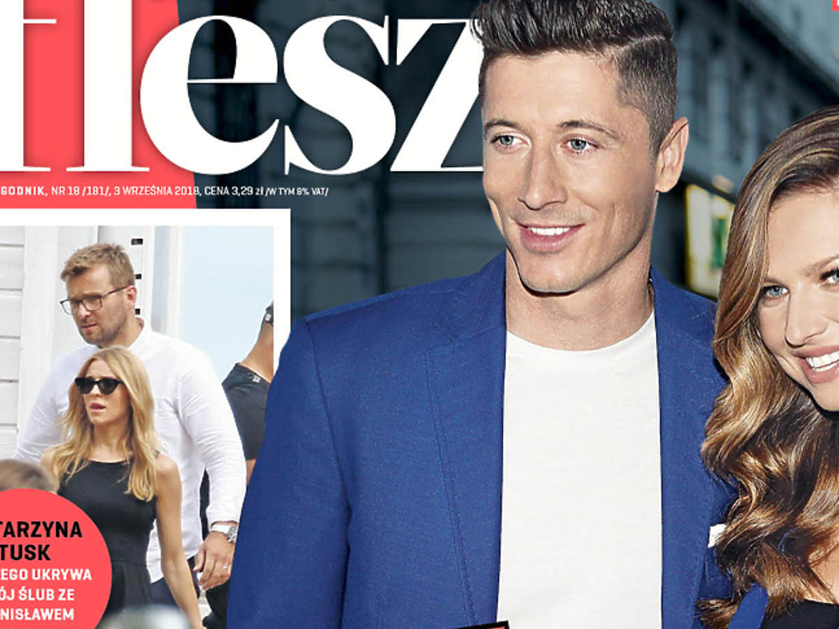 Anna i Robert Lewandowscy na okładce Flesza