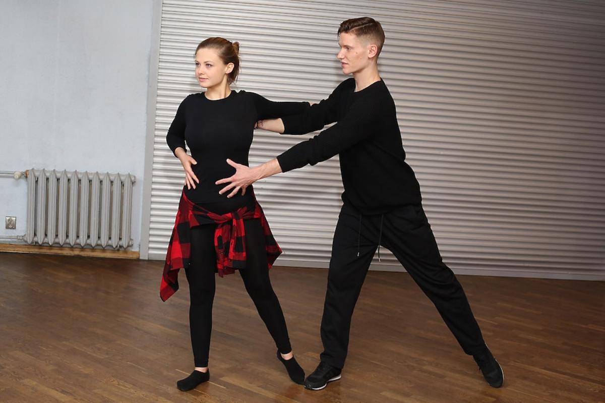 Anna Kaczmarczyk i Jacek Jeschke na treningu do Tańca z Gwiazdami