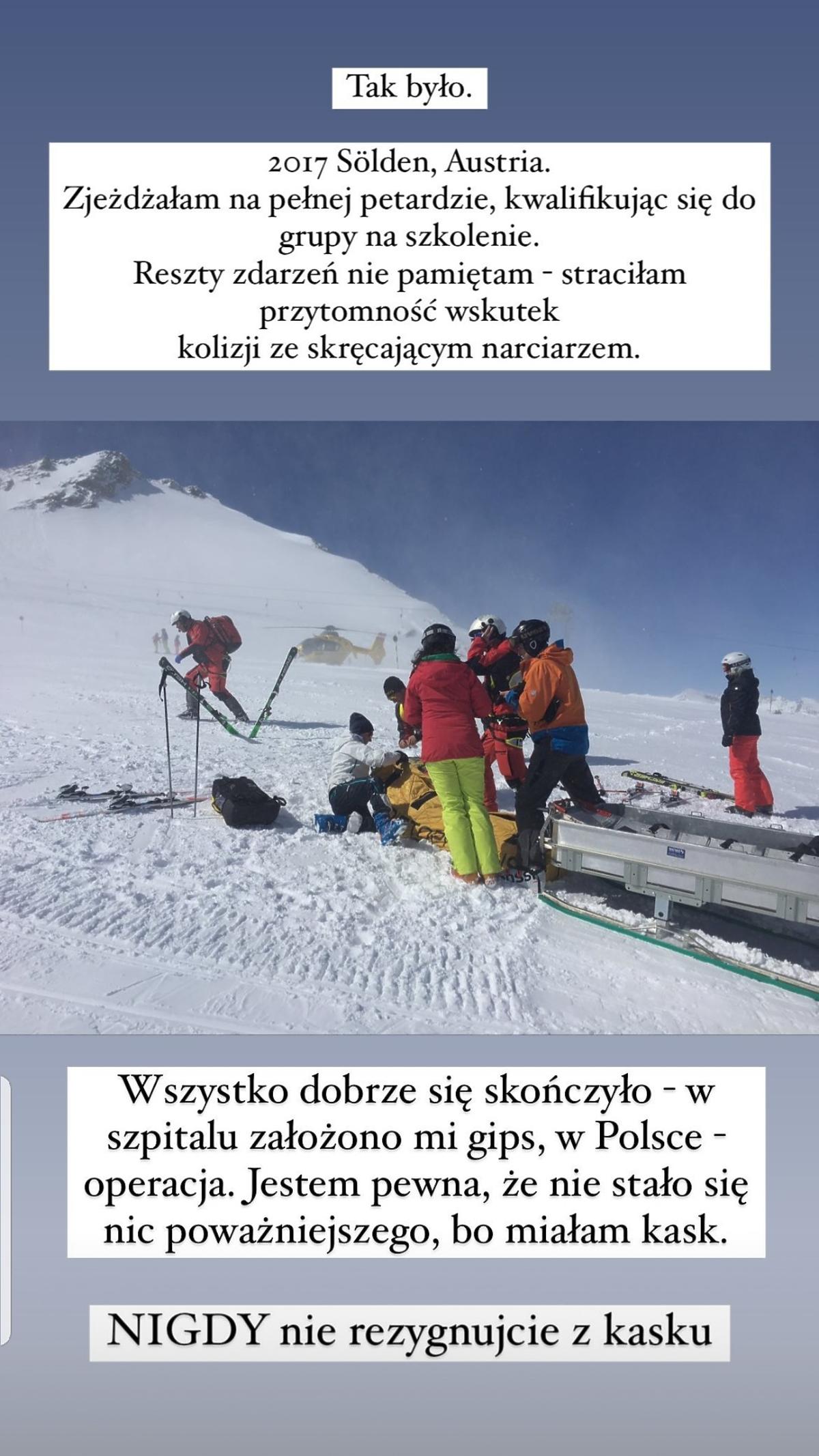 Anna Kalczyńska miała wypadek w górach