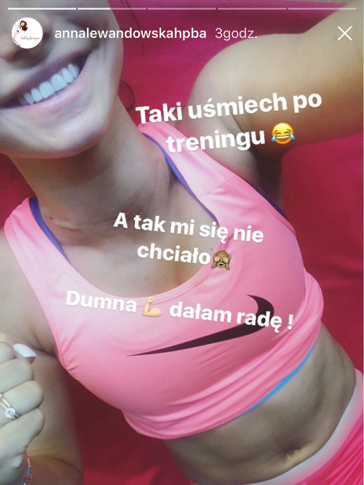 Anna Lewandowska brzuch