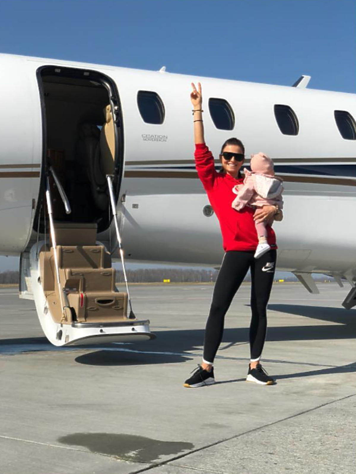 Anna Lewandowska i jej odrzutowiec