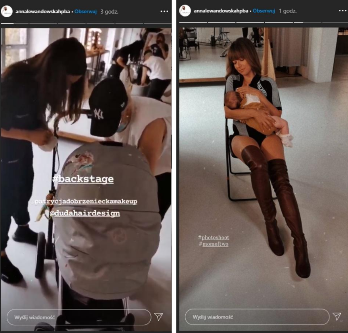Anna Lewandowska karmi piersią Laurę