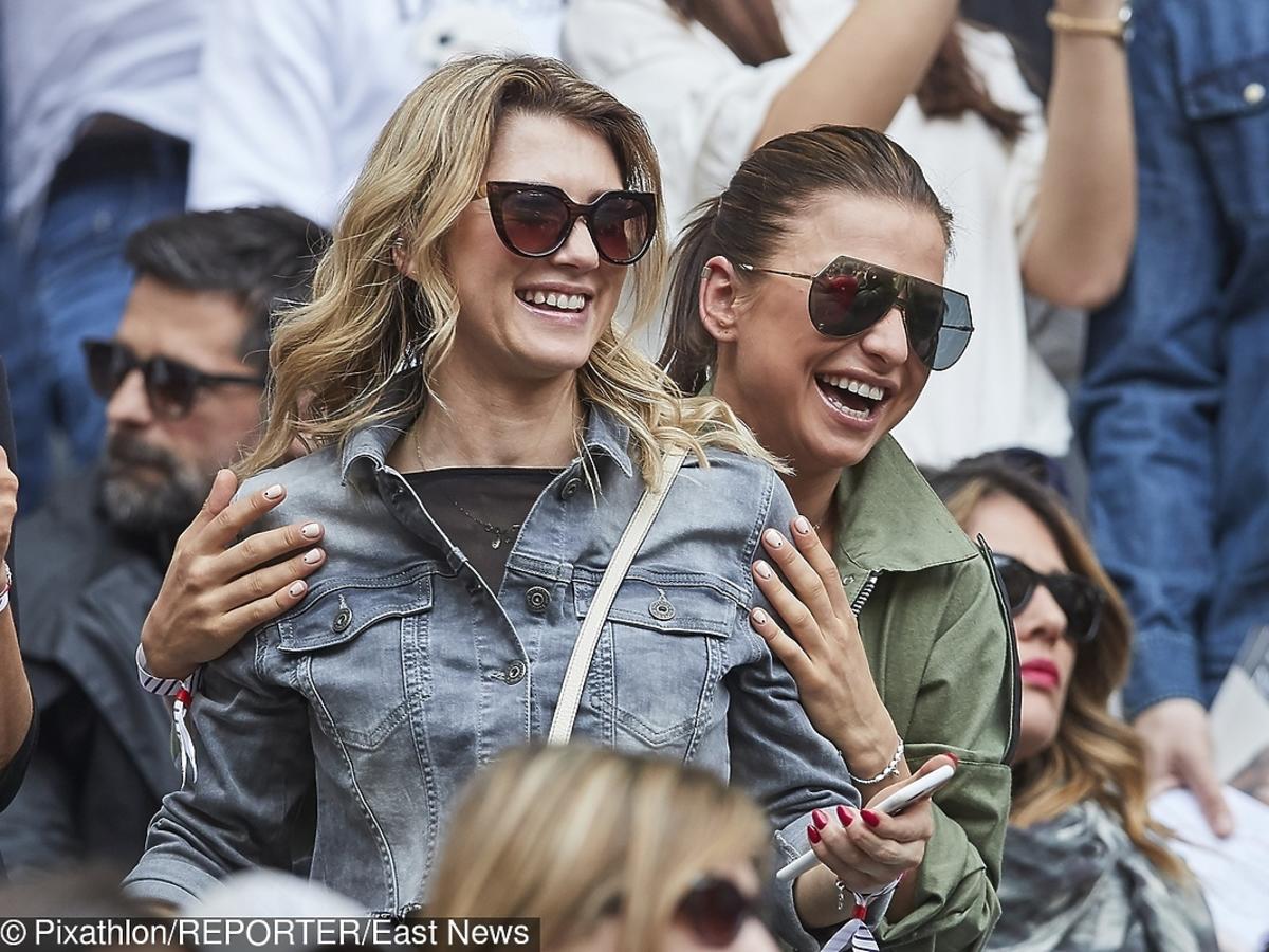 Anna Lewandowska na meczu