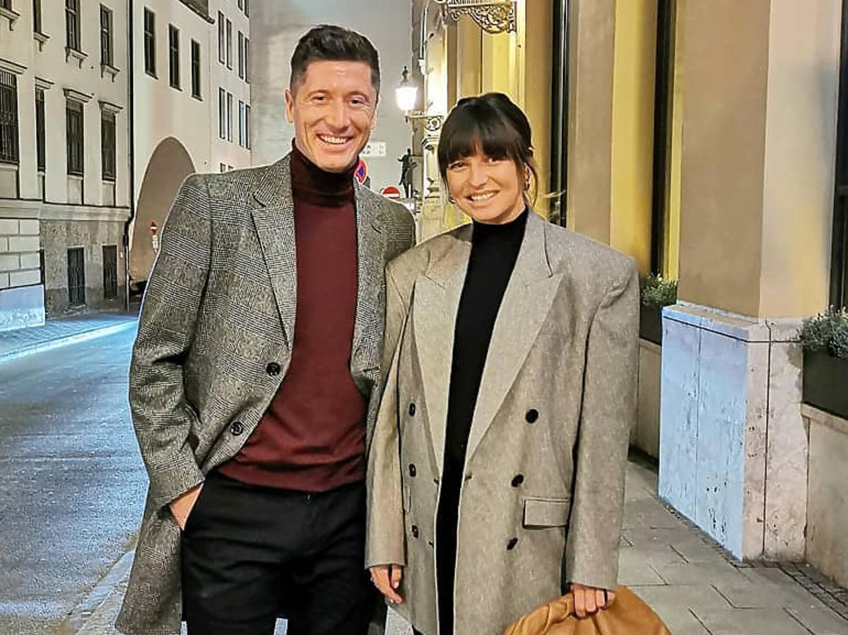 Anna Lewandowska na randce z mężem