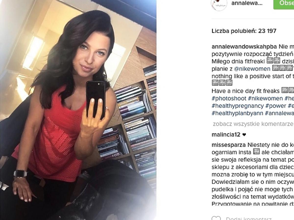 Anna Lewandowska na sesji
