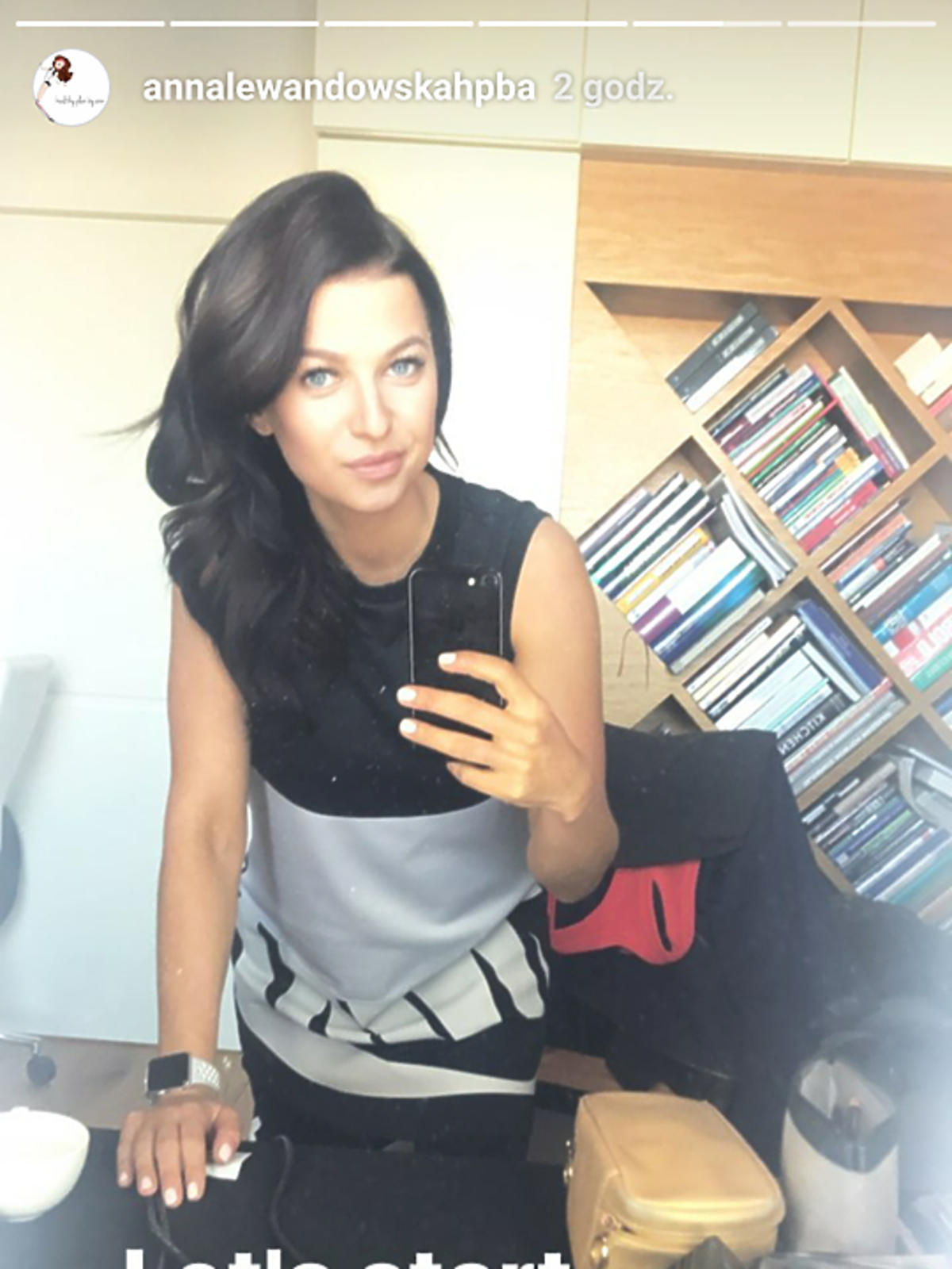 Anna Lewandowska na sesji