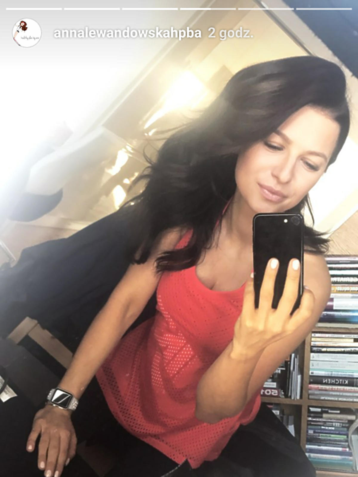 Anna Lewandowska na sesji