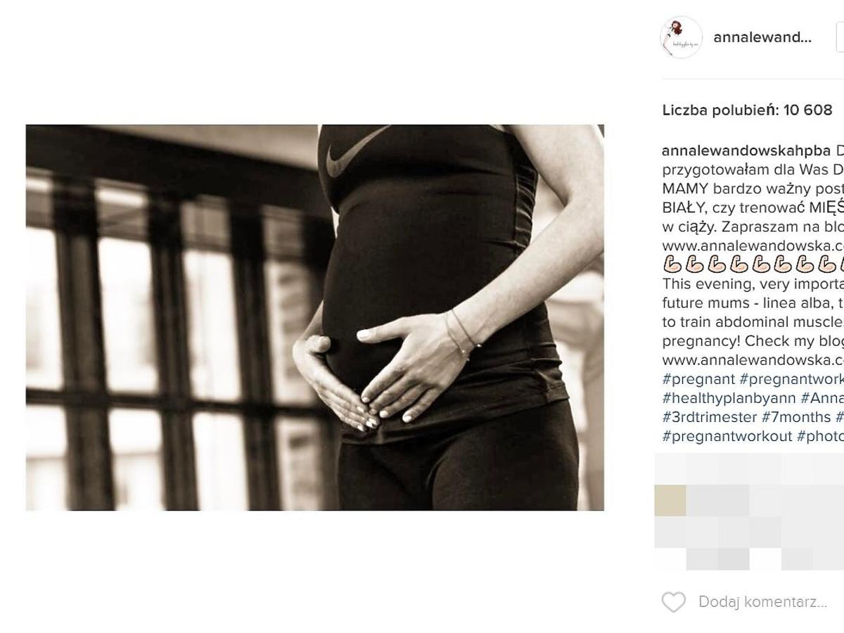 Anna Lewandowska pokazała ciążowy brzuszek