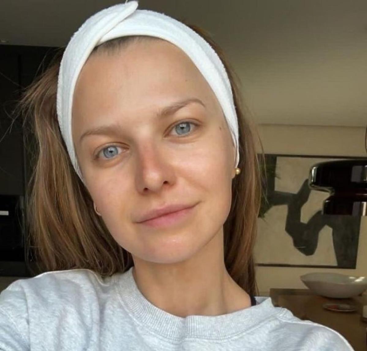 Anna Lewandowska pokazała się bez makijażu