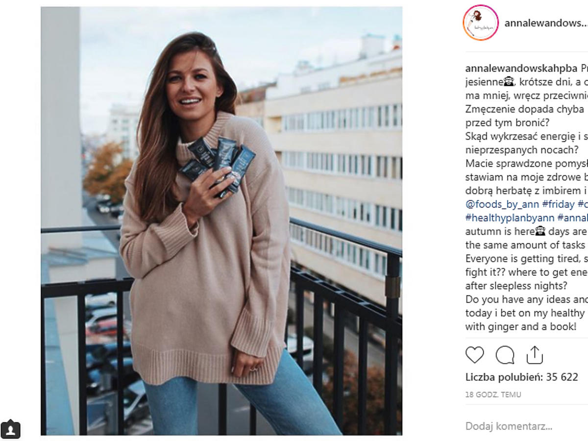 Anna Lewandowska pokazała sweter z Zary