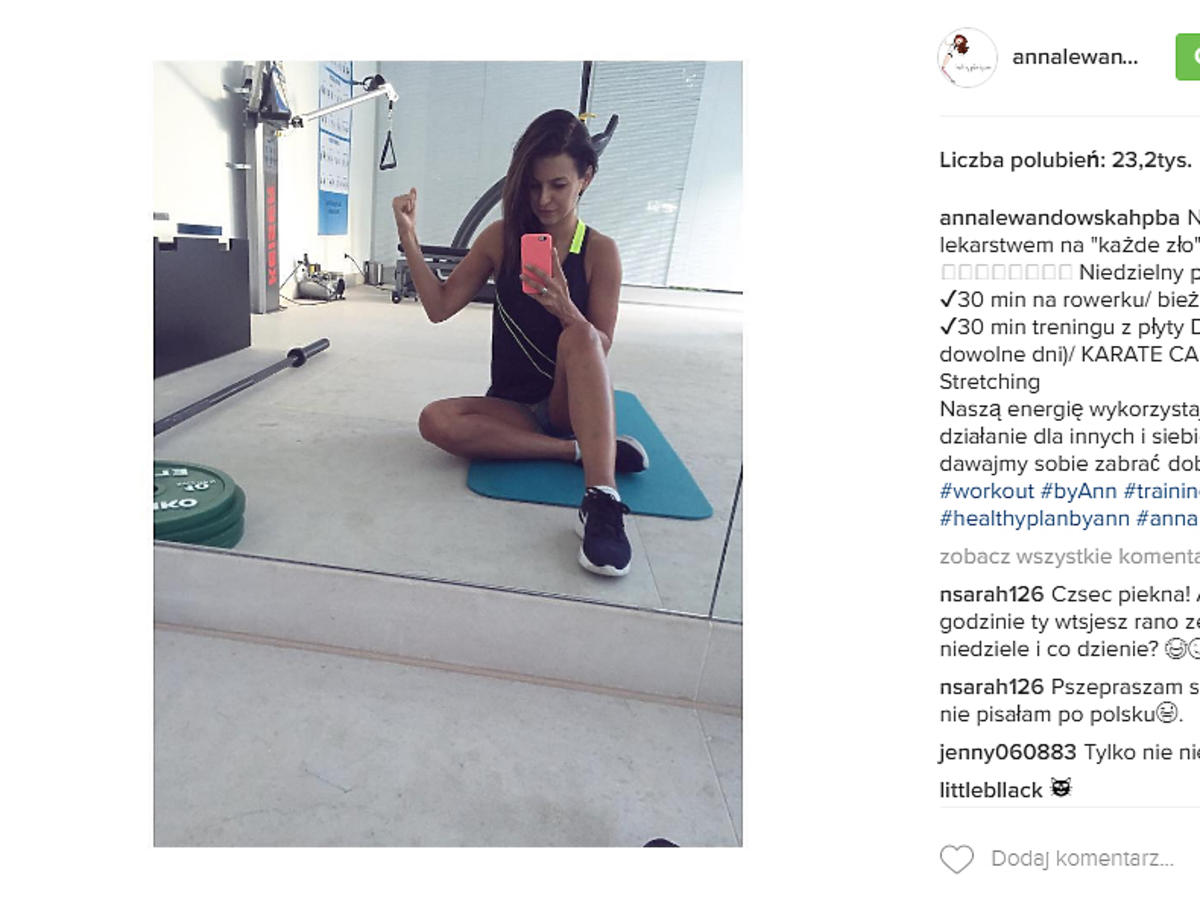 Anna Lewandowska w ciąży - zdjęcia z Instagramu
