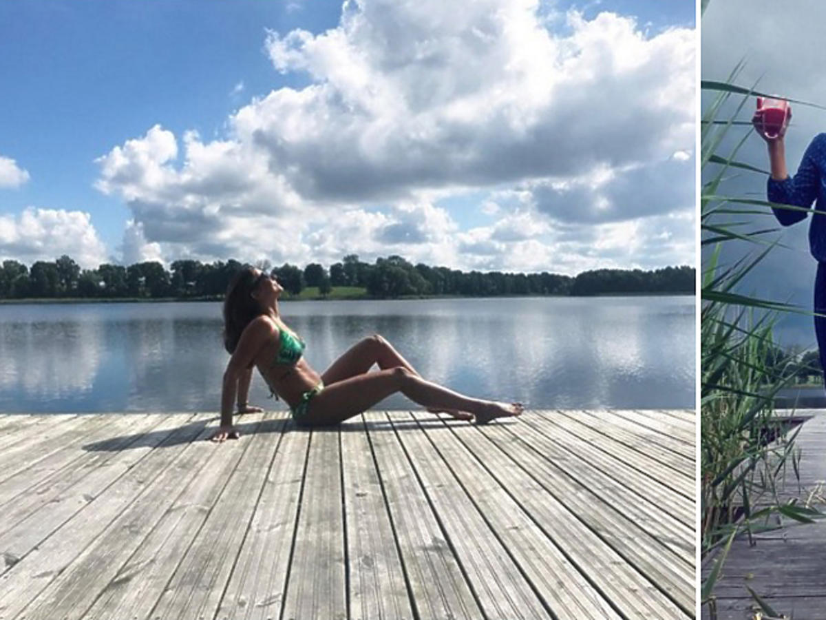 Anna Lewandowska w kostiumie kąpielowym na Instagramie