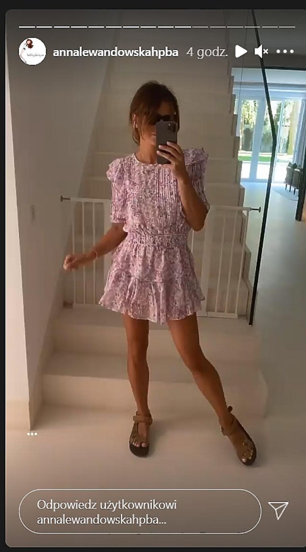 Anna Lewandowska w modnej sukience na wakacje 2021