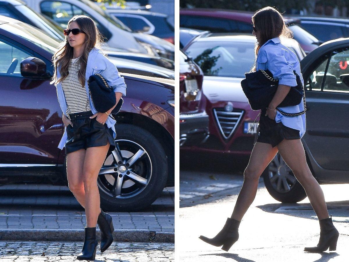 Anna Lewandowska w modnych botkach