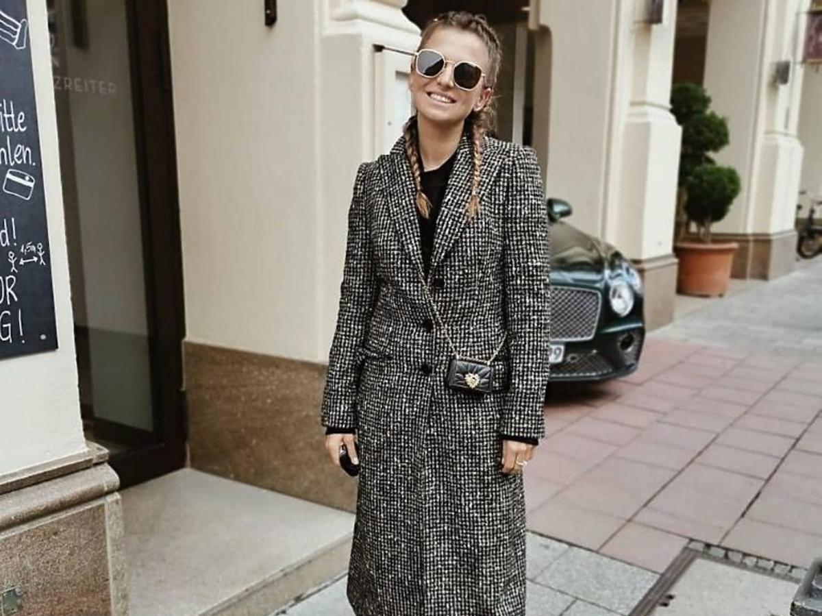 Anna Lewandowska w modnym płaszczu na jesień 2020