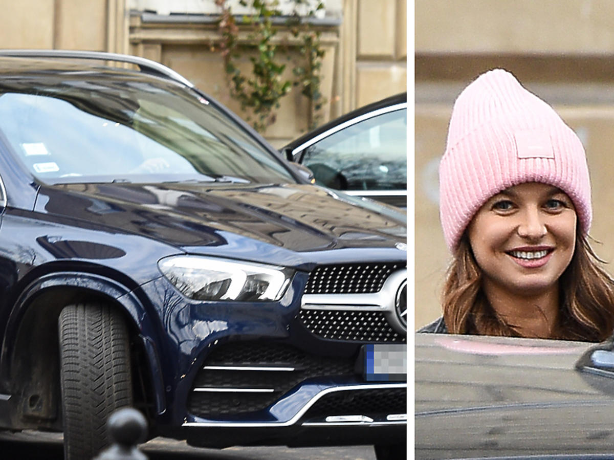 Anna Lewandowska w samochodzie
