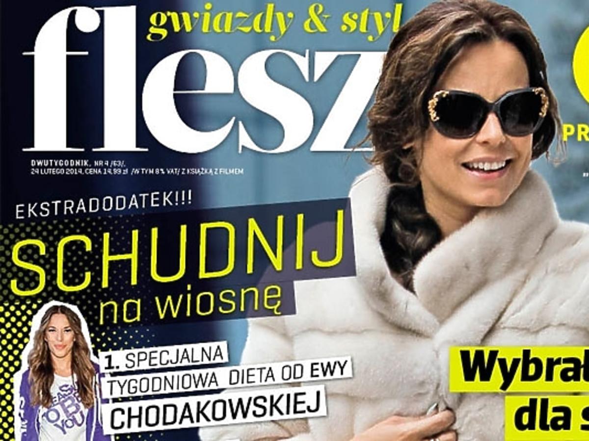 Anna Mucha na okładce Flesza
