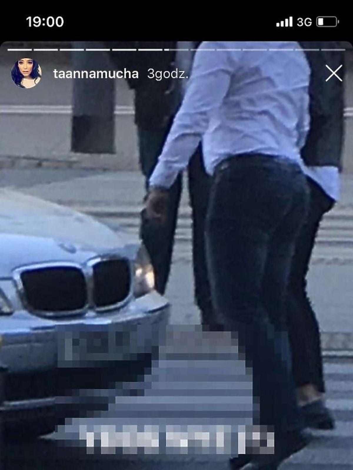 Anna Mucha podczas wypadku drogowego