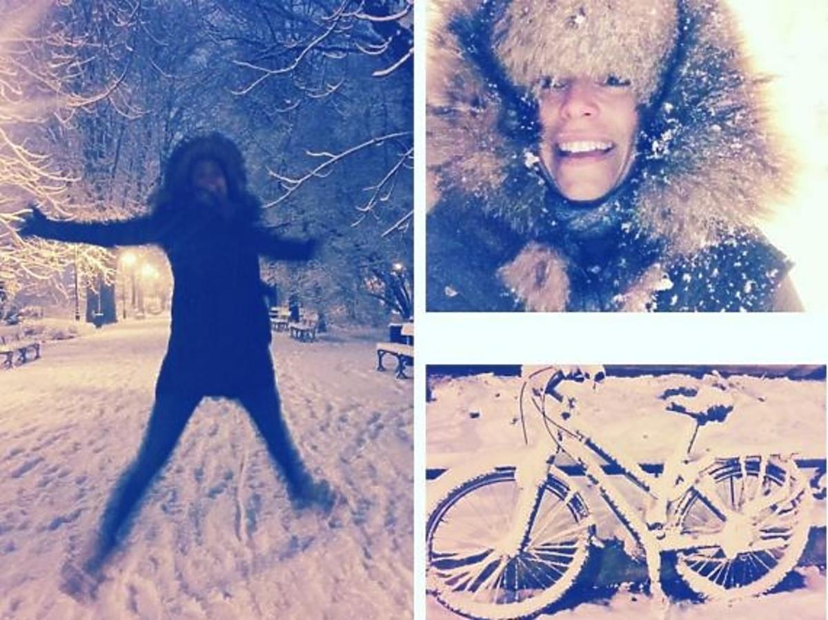 Anna Mucha szaleje na sniegu