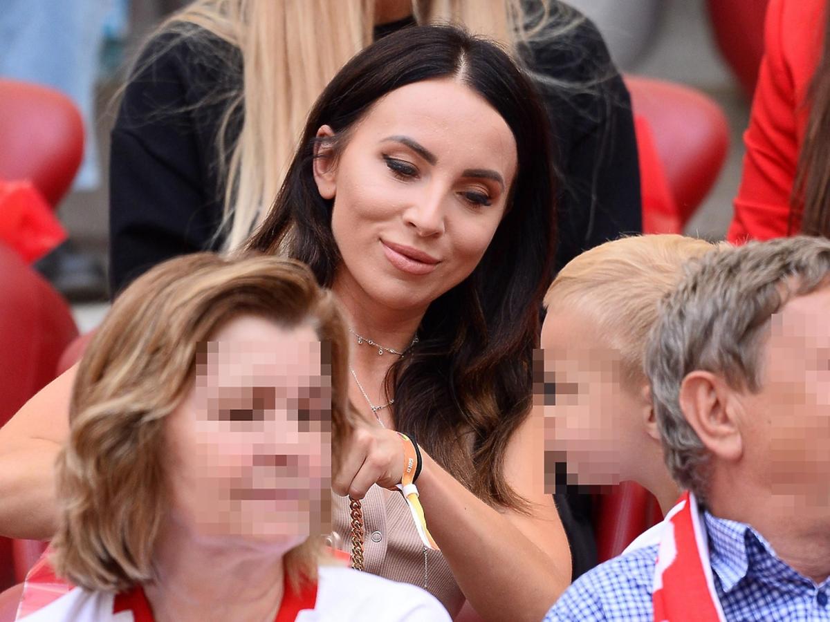 Anna Peszko na meczu Polska-Litwa
