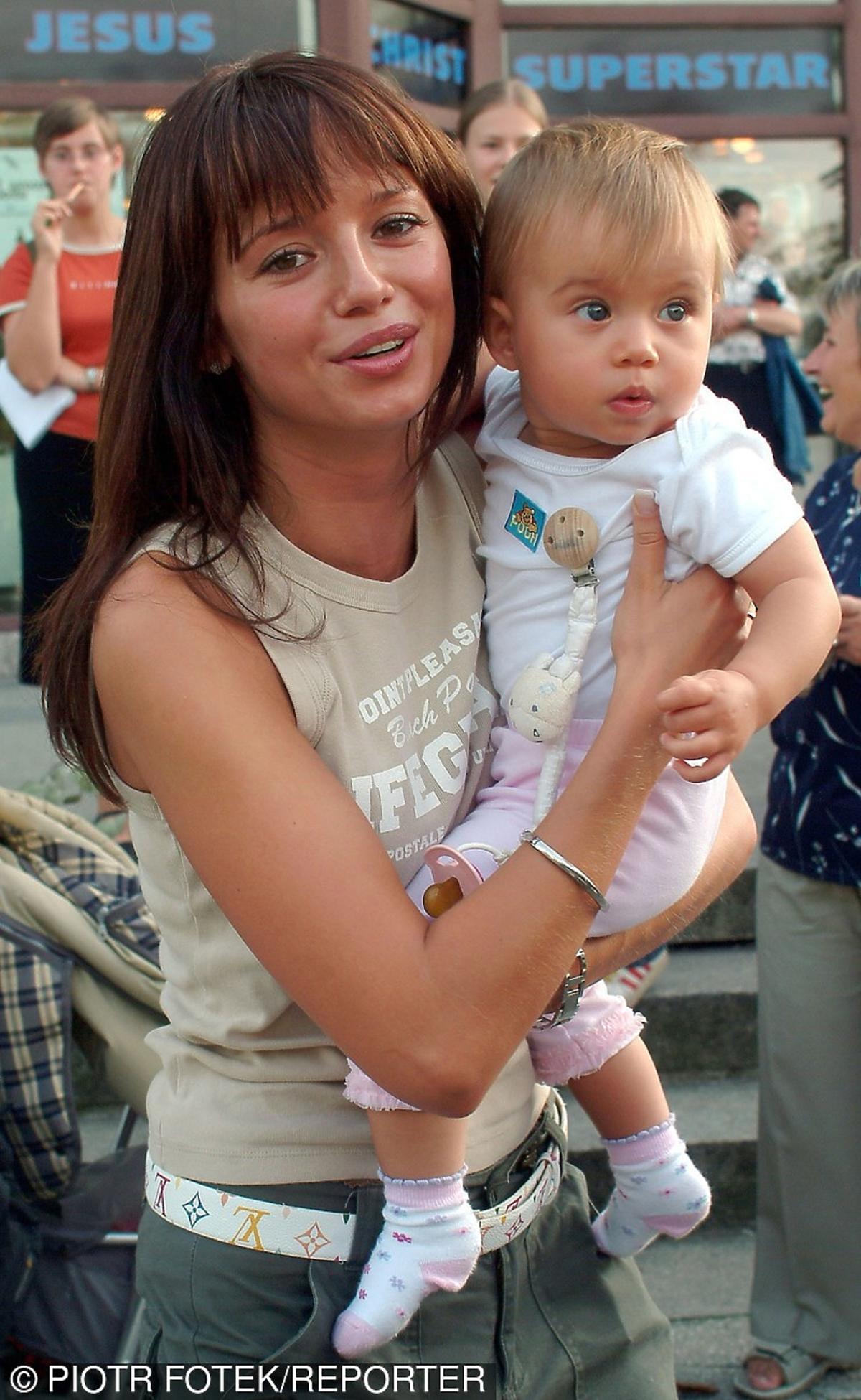 Anna Przybylska z córką